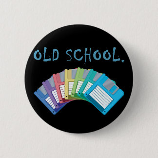 Badge Rond 5 Cm disquette ancienne école