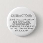 Badge Rond 5 Cm Distractions (Devant)