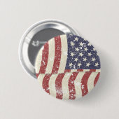 Badge Rond 5 Cm Distressed américain - vertical (Devant & derrière)