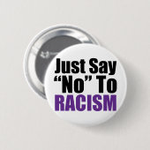 Badge Rond 5 Cm Dites juste non au racisme (Devant & derrière)