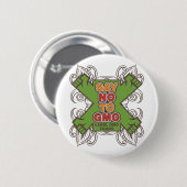 Badge Rond 5 Cm Dites non à GMO (Devant & derrière)