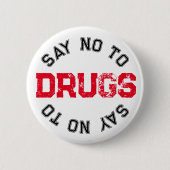 Badge Rond 5 Cm Dites non aux médicaments - Sticker simple (Devant)