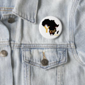 Badge Rond 5 Cm Dites oui ! en Afrique ! (En situation)