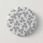 Badge Rond 5 Cm Ditsy Florals in Grey (Devant)