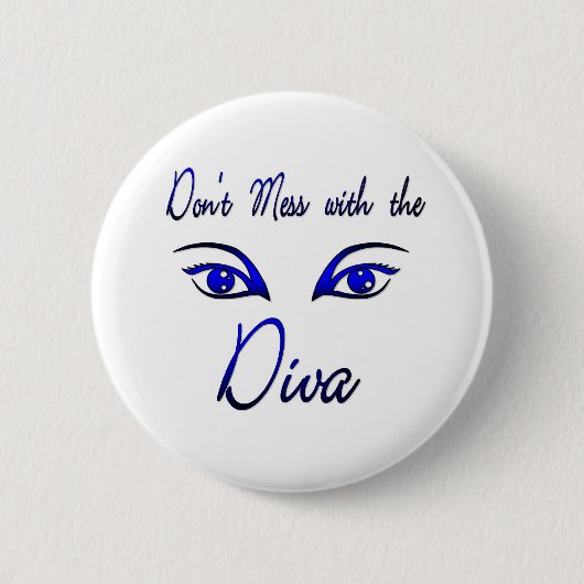 Badge Rond 5 Cm Diva ! (Devant)