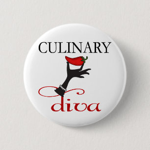 Badge Rond 5 Cm Diva culinaire