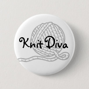 Badge Rond 5 Cm Diva de Knit