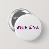 Badge Rond 5 Cm Diva de maths (Devant & derrière)