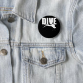 Badge Rond 5 Cm Dive Love Scuba Diving Explorer (En situation)