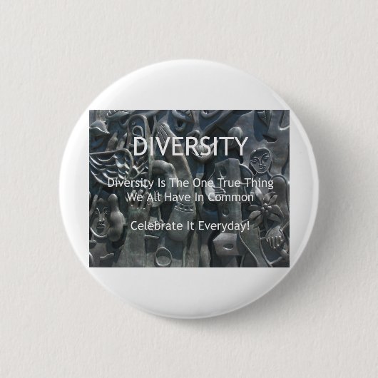 Badge Rond 5 Cm Diversité (Devant)