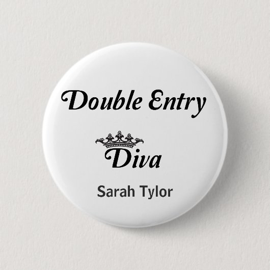 Badge Rond 5 Cm Divina de la double entrée (Devant)