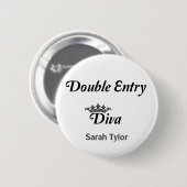 Badge Rond 5 Cm Divina de la double entrée (Devant & derrière)