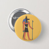 Badge Rond 5 Cm Divinité égyptienne (Devant & derrière)