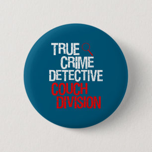 Badge Rond 5 Cm Division Canapé Détective Véritable Crime Mignon