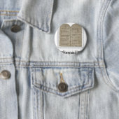 Badge Rond 5 Cm Dix commandements avec la citation (En situation)
