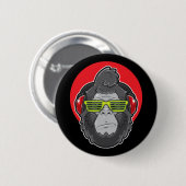 Badge Rond 5 Cm Dj Ape (Devant & derrière)
