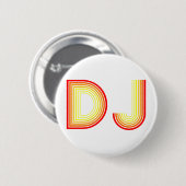 Badge Rond 5 Cm DJ vintage (Devant & derrière)