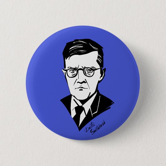 Badge Rond 5 Cm Dmitri Shostakovich (Devant)