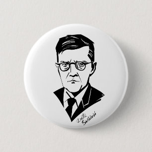 Badge Rond 5 Cm Dmitri Shostakovich