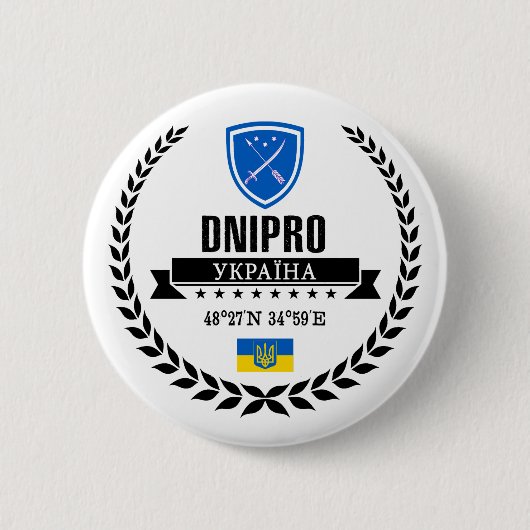 Badge Rond 5 Cm Dnipro (Devant)