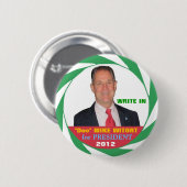 Badge Rond 5 Cm "Doc." Mike Witort pour le président 2012 (Devant & derrière)