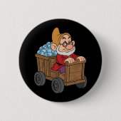 Badge Rond 5 Cm Doc Snow White Mining Cart Diamond Art (Devant)