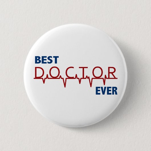 Badge Rond 5 Cm Docteur (Devant)
