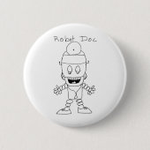 Badge Rond 5 Cm Docteur de robot (Devant)