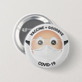 Badge Rond 5 Cm Docteur Emoji (Devant & derrière)