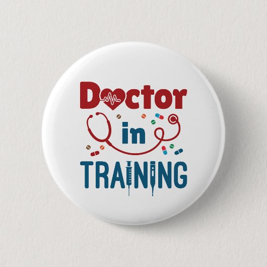 Badge Rond 5 Cm Docteur En Formation Docteur (Devant)