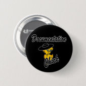 Badge Rond 5 Cm Document Chick #4 (Devant & derrière)