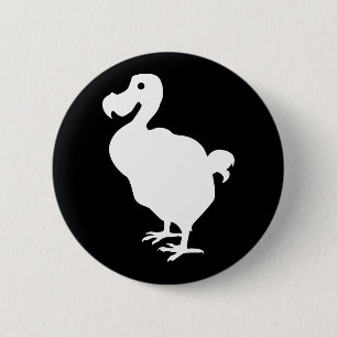 Badge Rond 5 Cm Dodo Silhouette