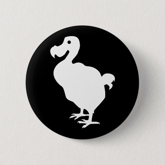 Badge Rond 5 Cm Dodo Silhouette (Devant)
