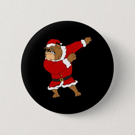 Badge Rond 5 Cm Dog de Christmas (Devant)