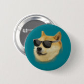 Badge Rond 5 Cm Doge avec lui (Devant & derrière)