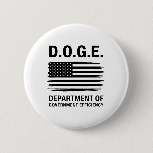 Badge Rond 5 Cm Doge Ministère De L'Efficacité Du Gouvernement 4