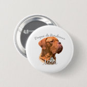 Badge Rond 5 Cm Dogue de Bordeaux Maman 2 (Devant & derrière)