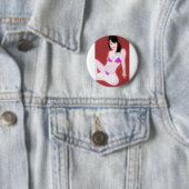 Badge Rond 5 Cm DollVivant1 (En situation)