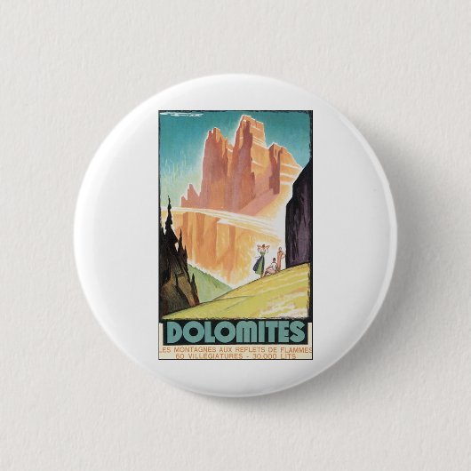 Badge Rond 5 Cm Dolomites (Devant)