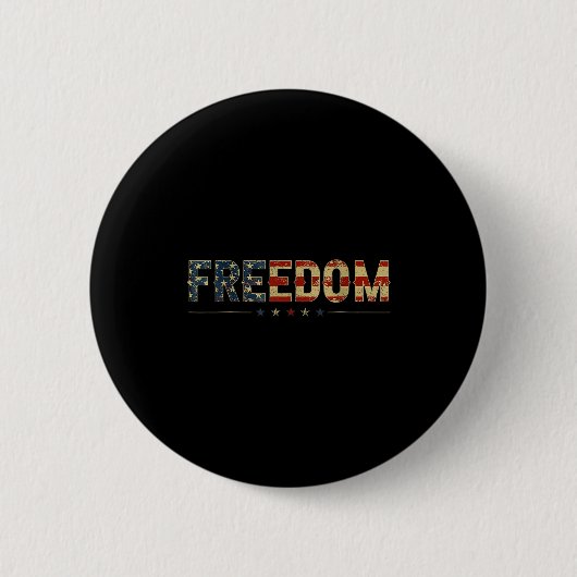 Badge Rond 5 Cm Dom Vintage America Flag (Devant)
