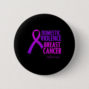 Badge Rond 5 Cm Domestic Violence And Breast Cancer Awareness Mont