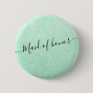 Badge Rond 5 Cm Domestique de parties scintillantes d'honneur