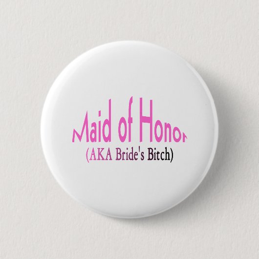 Badge Rond 5 Cm Domestique d'honneur (Devant)