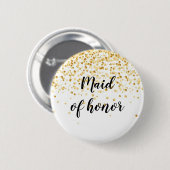 Badge Rond 5 Cm Domestique d'honneur (Devant & derrière)