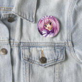 Badge Rond 5 Cm Domestique mignonne de fille d'Anime (En situation)