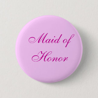 Badge Rond 5 Cm Domestique rose de bouton d'honneur