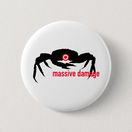 Badge Rond 5 Cm Dommages massifs (Devant)