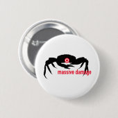 Badge Rond 5 Cm Dommages massifs (Devant & derrière)