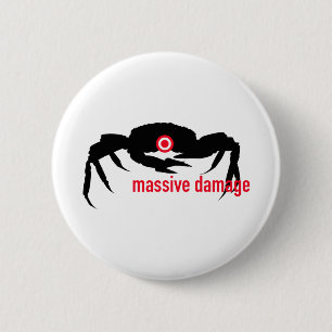 Badge Rond 5 Cm Dommages massifs