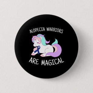 Badge Rond 5 Cm Don Alopecia Warrior